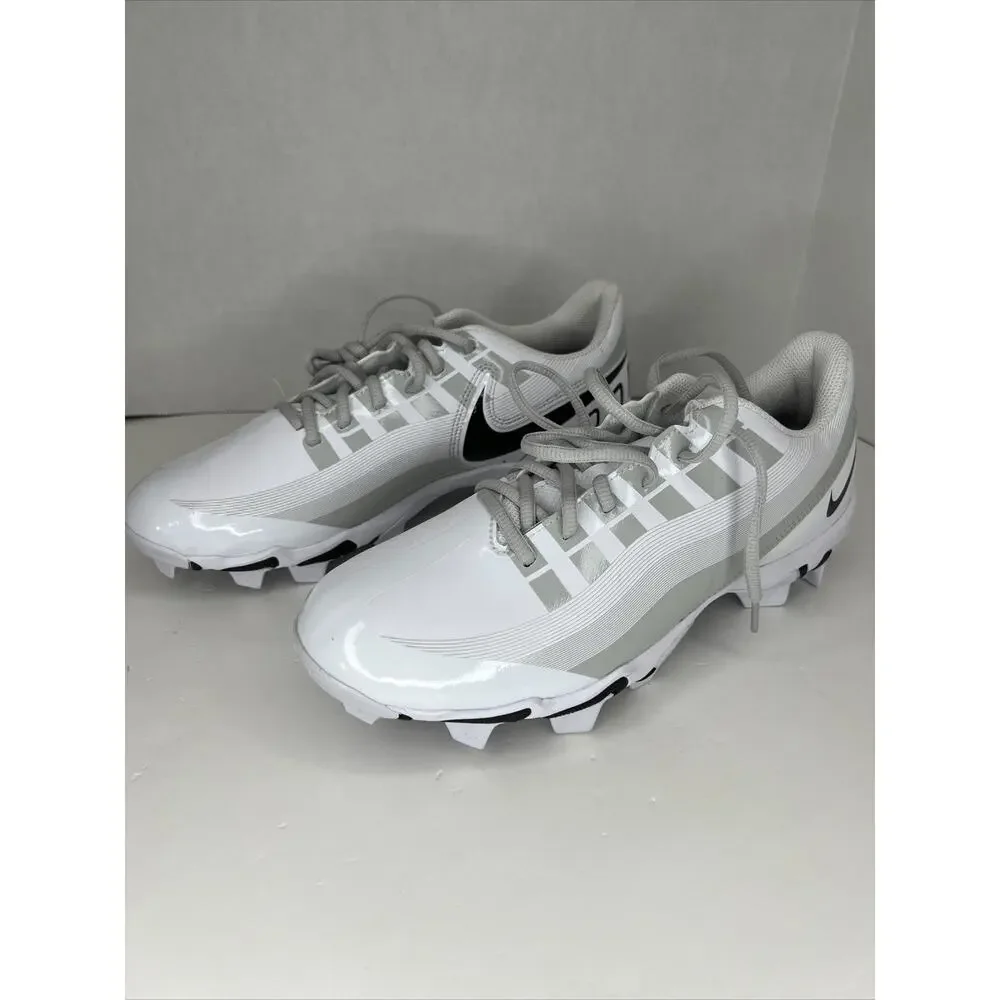 Nike Vapor Elite Edge Shark Football Cleat White Grey DQ5114-100 Men’s Size 12.5
